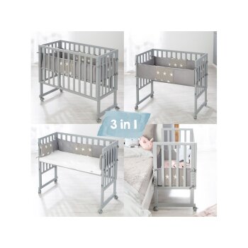 roba Stuben- & Beistellbett 3in1 mit Barriere - B-Ware