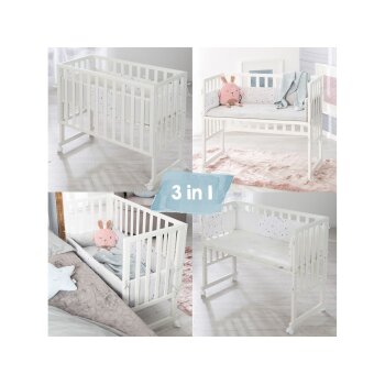 roba Stuben- & Beistellbett 3in1 mit Barriere - B-Ware