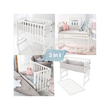 roba Stuben- & Beistellbett 3in1 mit Barriere - B-Ware