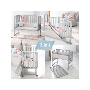 roba Stuben- & Beistellbett 3in1 mit Barriere - B-Ware