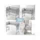roba Stuben- & Beistellbett 3in1 mit Barriere - B-Ware