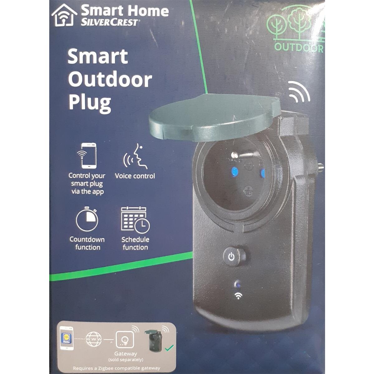 SILVERCREST® Außen-Steckdosen-Adapter (Zigbee) Smart Home - B-Ware sehr  gut, 15,99 € | Steckdosen