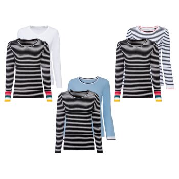 ESMARA® Damen Langarmshirt, mit Baumwolle - B-Ware