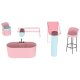 PLAYTIVE Holz Fashion Doll Puppenhaus, 8-teilig - B-Ware sehr gut