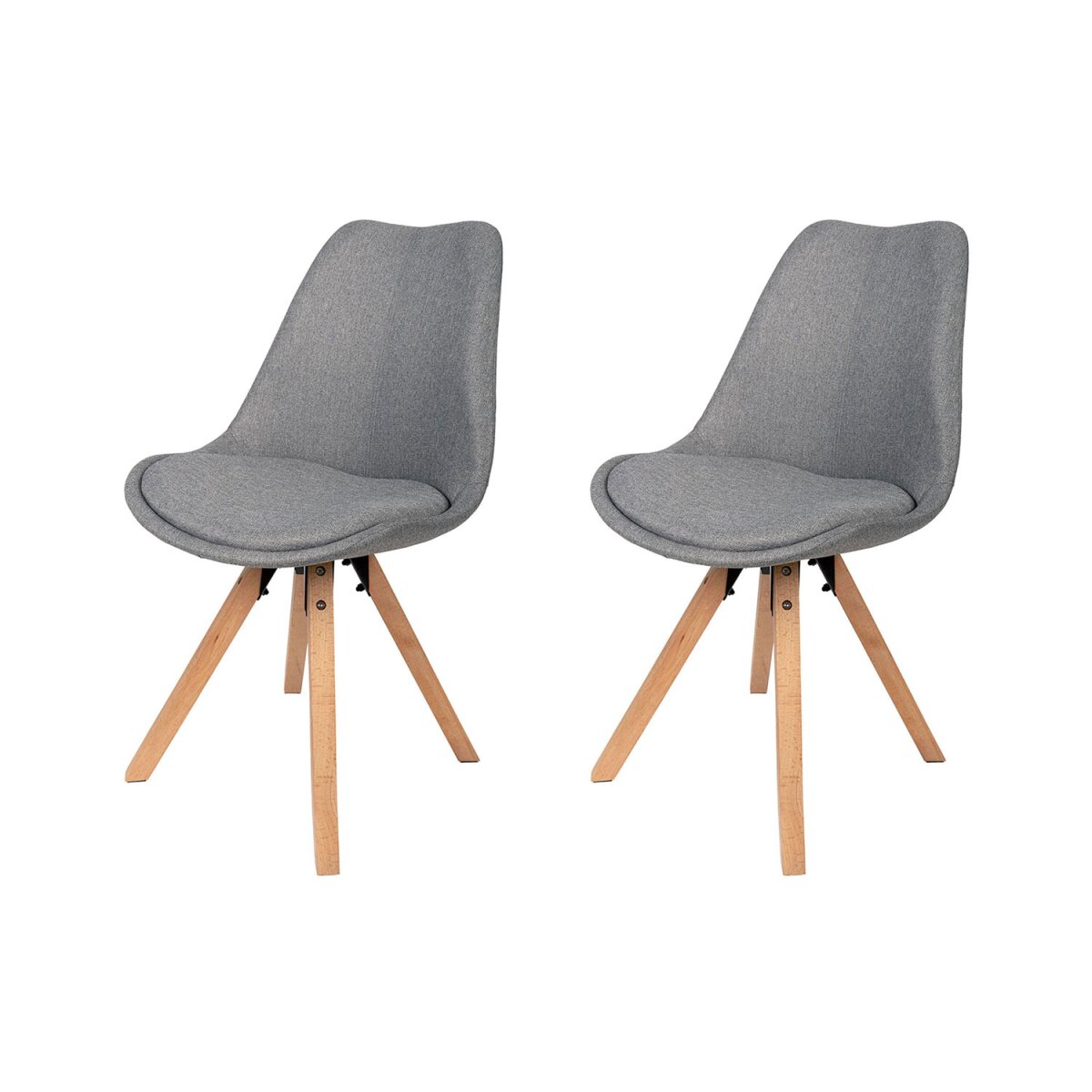 LIVARNO home Stuhl 2er Set, aus Stoff gepolstert, im Skandi Design - B-Ware  sehr gut, 65,99 €