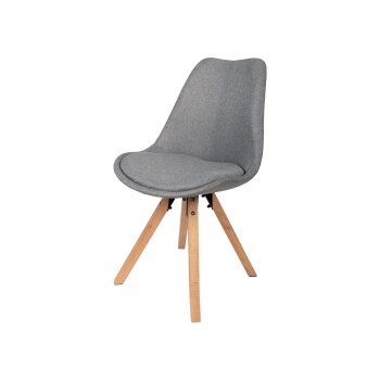 LIVARNO home Stuhl 2er Set, aus Stoff gepolstert, im Skandi Design - B-Ware einwandfrei