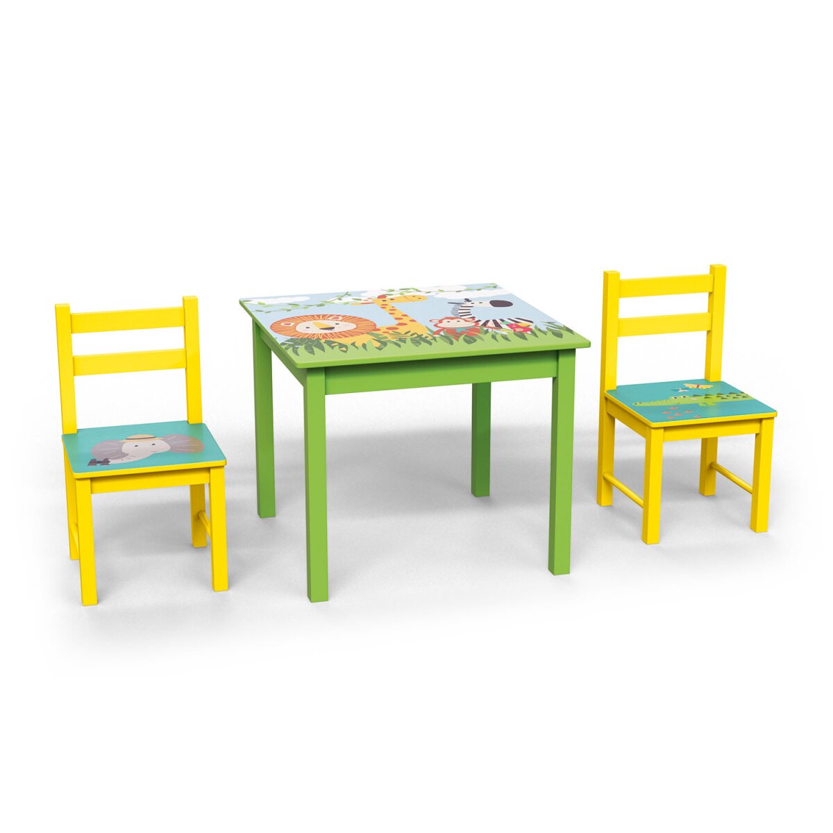 € mit Safari-Motiven Kinder - LIVARNO 46,99 sehr gut, home Stühlen, mit 2 B-Ware Tisch