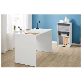 LIVARNO home Schreibtisch San Francisco, mit viel Beinfreiheit, weiß - B-Ware sehr gut
