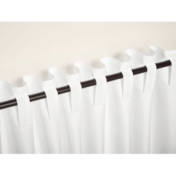LIVARNO home Vorhangschal, 2-teilig (Schlaufen, weiß) - B-Ware sehr gut