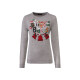 ESMARA® Damen Weihnachts-Pullover, grau, S (36/38) - B-Ware sehr gut