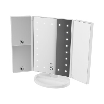 Livarno Home Kosmetikspiegel »MKSLK 6 A2«, LED, klappbar, weiß - B-Ware sehr gut