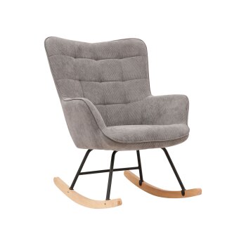 byLIVING Schaukelstuhl Richie, mit Kufen aus Holz (Grau...
