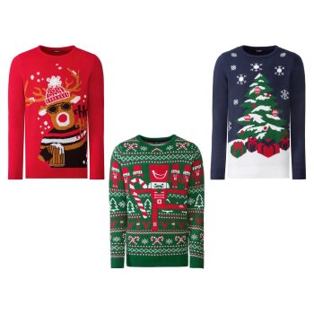 LIVERGY® Herren Weihnachts-Pullover - B-Ware