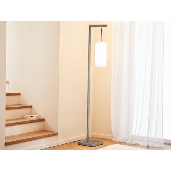 LIVARNO home Stehleuchte LED, mit Textilschirm und Oberlicht - B-Ware einwandfrei