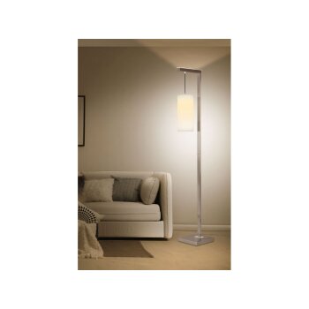 Livarno Home Stehleuchte LED, mit Textilschirm und Oberlicht - B-Ware einwandfrei