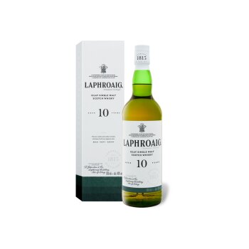 Laphroaig 10 Jahre Islay Single Malt Scotch Whisky mit...