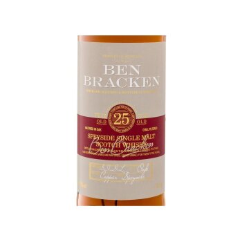 Ben Bracken Speyside Single Malt Scotch Whisky 25 Jahre 41,9% Vol