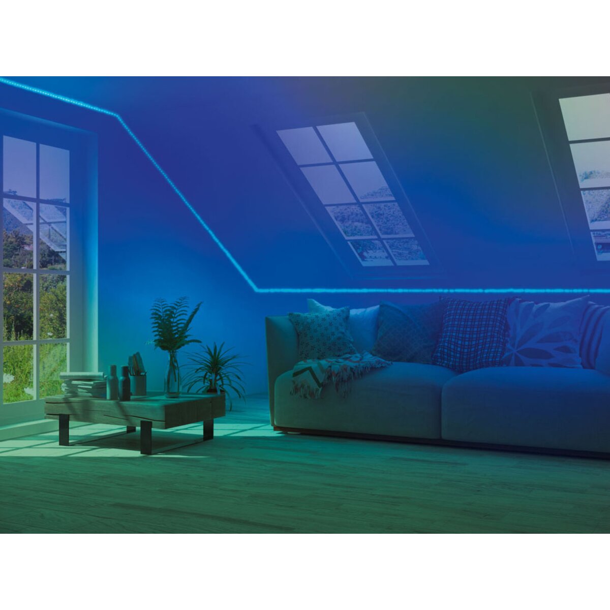 Livarno Home LED-Band RGB, dimmbar, 10 m - B-Ware sehr gut, 15,99 €