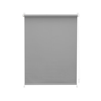 Lichtblick Rollo Klemmfix, ohne Bohren, verspannt, Verdunkelung, ab 45 x 150 cm (Grau, 100 x 150 cm) - B-Ware sehr gut