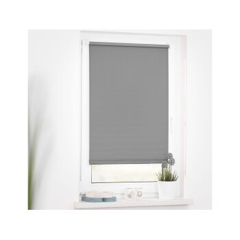 Lichtblick Rollo Klemmfix, ohne Bohren, verspannt, Verdunkelung, ab 45 x 150 cm (Grau, 100 x 150 cm) - B-Ware sehr gut