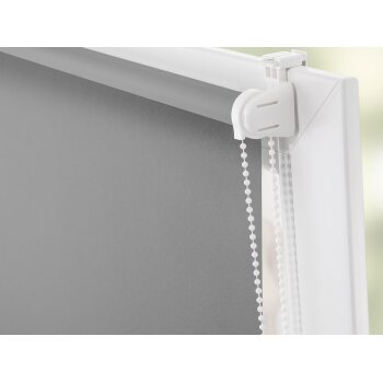 Lichtblick Rollo Klemmfix, ohne Bohren, verspannt, Verdunkelung, ab 45 x 150 cm (Grau, 100 x 150 cm) - B-Ware sehr gut