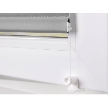 Lichtblick Rollo Klemmfix, ohne Bohren, verspannt, Verdunkelung, ab 45 x 150 cm (Grau, 100 x 150 cm) - B-Ware sehr gut