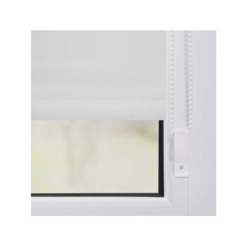Lichtblick Klemmfix Thermo-Rollo, blickdicht, wärmeisolierend, Montage ohne Bohren, 80 x 220 cm, weiß - B-Ware neuwertig