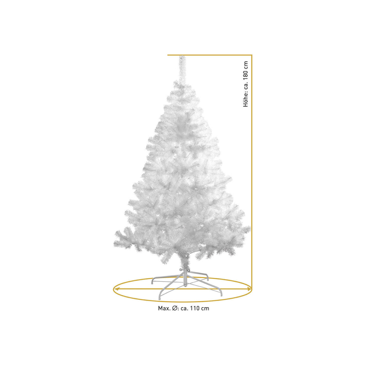 LIVARNO home Weihnachtsbaum künstlich, mit besonders dichtem Geäst -  B-Ware, 15,99 €