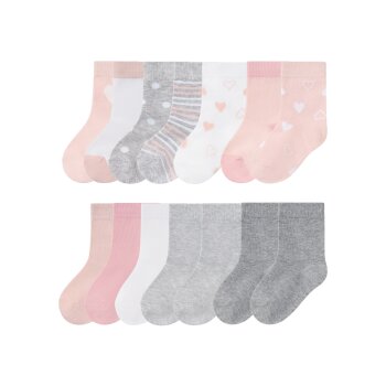 LUPILU® Kleinkinder Mädchen Socken, 7 Paar, mit...