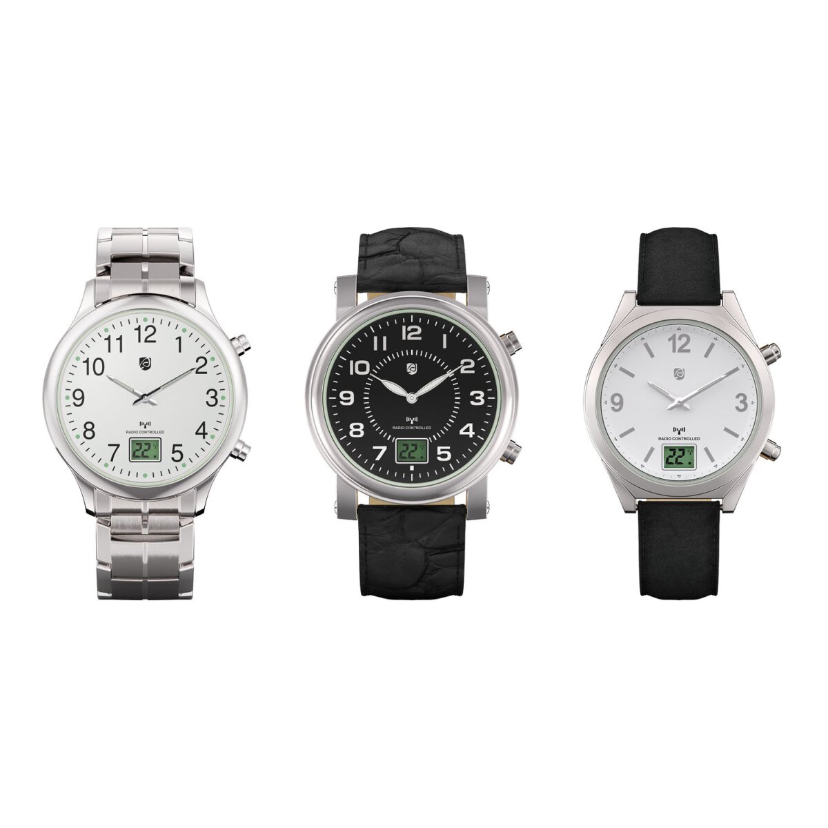 AURIOL® Funk Armbanduhr, mit Metallgehäuse - B-Ware, 21,99 €