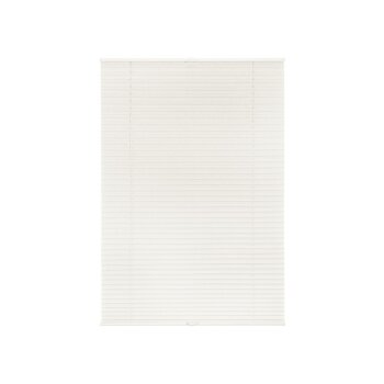 Lichtblick Klemmfix Plissee, stufenloses Einstellen, blickdicht, Montage ohne Bohren, 45 x 130 cm, weiß - B-Ware neuwertig