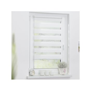 Lichtblick Duo Rollo, Klemmfix ohne Bohren, 65 x 150 cm, weiß - B-Ware neuwertig