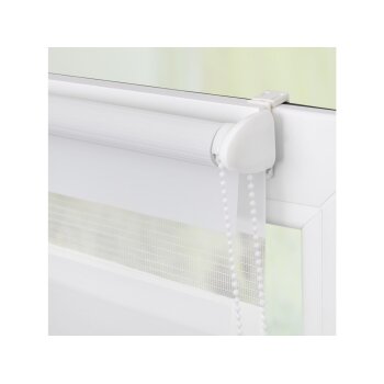 Lichtblick Duo Rollo, Klemmfix ohne Bohren, 65 x 150 cm, weiß - B-Ware neuwertig