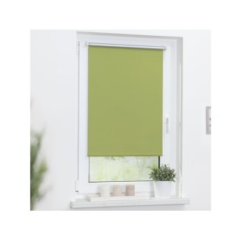 Lichtblick Klemmfix Thermo-Rollo, blickdicht, wärmeisolierend, Montage ohne Bohren, 90 x 150 cm, grün - B-Ware neuwertig