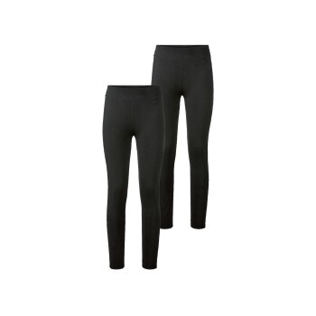 Damen Baumwoll Leggings, 2 Stück, atmungsaktiv und...