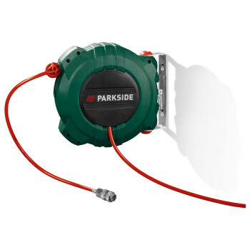 PARKSIDE® Druckluft-Schlauchtrommel mit Rückzug »PDST 10 B3« / Druckluft-Wartungseinheit »PDW 8 B2« - B-Ware