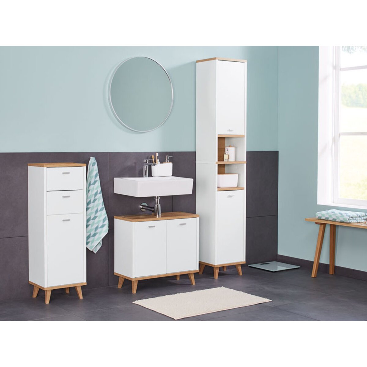 Livarno Home Waschbeckenunterschrank »Corfu«, mit 2 Türen - B-Ware sehr  gut, 30,99 €