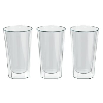 ERNESTO® Gläser Set, Cappuccino eckig 3er Set - B-Ware sehr gut