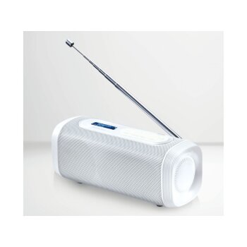 SILVERCREST® Bluetooth Lautsprecher »SBL D6 A1«, mit DAB+ Radio (weiß) - B-Ware sehr gut