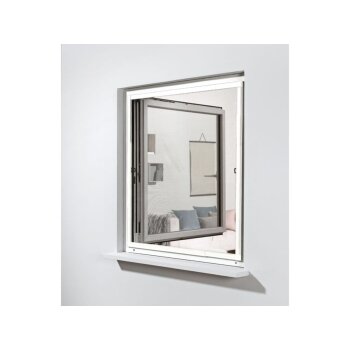 LIVARNO home Fenster-Insektenschutz, teleskopierbar, 120 x 140 cm (weiß) - B-Ware sehr gut