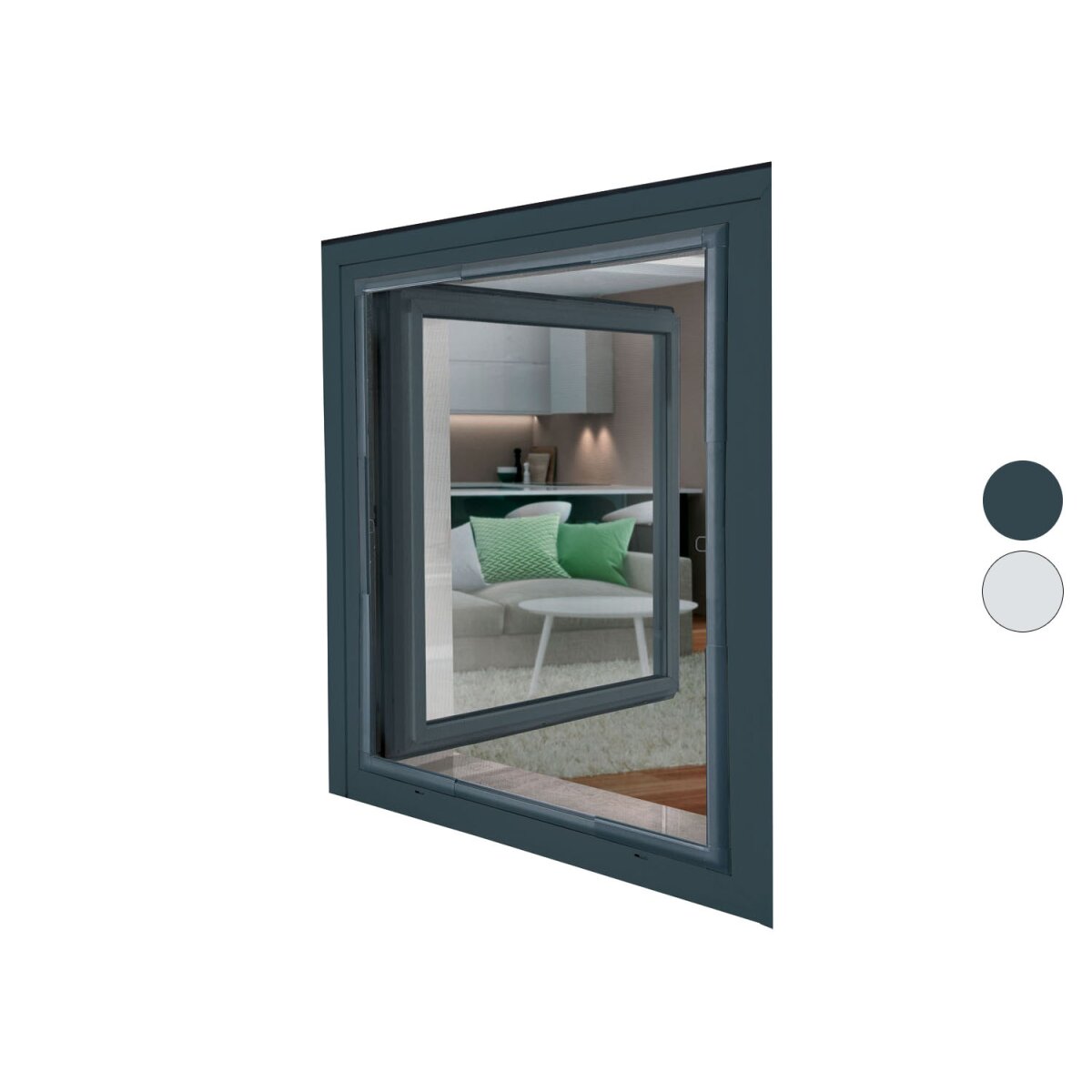 LIVARNO home Fenster-Insektenschutz, teleskopierbar, 120 x 140 cm - B-Ware,  20,99 €