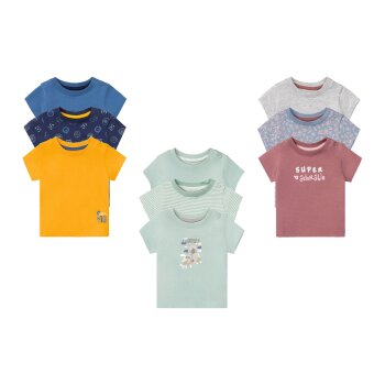 LUPILU® Baby T-Shirt, 3 Stück, mit Bio-Baumwolle...