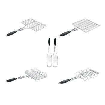 GRILLMEISTER Grillguthalter, Edelstahl - B-Ware