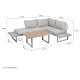 greemotion Lounge-Set »Aruba«, aus Aluminium - B-Ware sehr gut