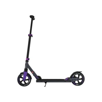 CRIVIT® Aluminium-Scooter Big Wheel, schwarz/lila -...