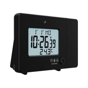 AURIOL® Funk-Projektionswecker, mit LC-Display (schwarz) - B-Ware sehr gut