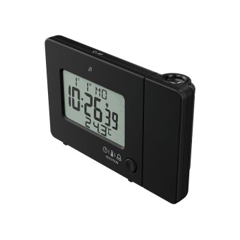 AURIOL® Funk-Projektionswecker, mit LC-Display (schwarz) - B-Ware sehr gut