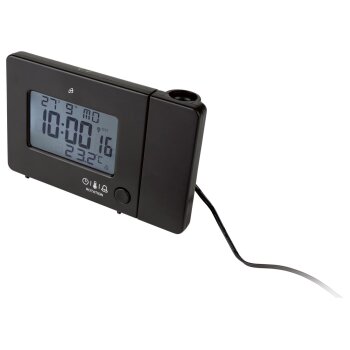 AURIOL® Funk-Projektionswecker, mit LC-Display (schwarz) - B-Ware sehr gut