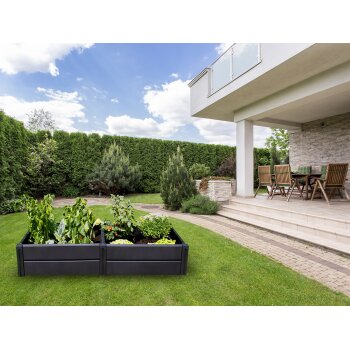 KHW Hochbeet »Demeter«, Kunststoff, anthrazit (336 L, L) - B-Ware sehr gut