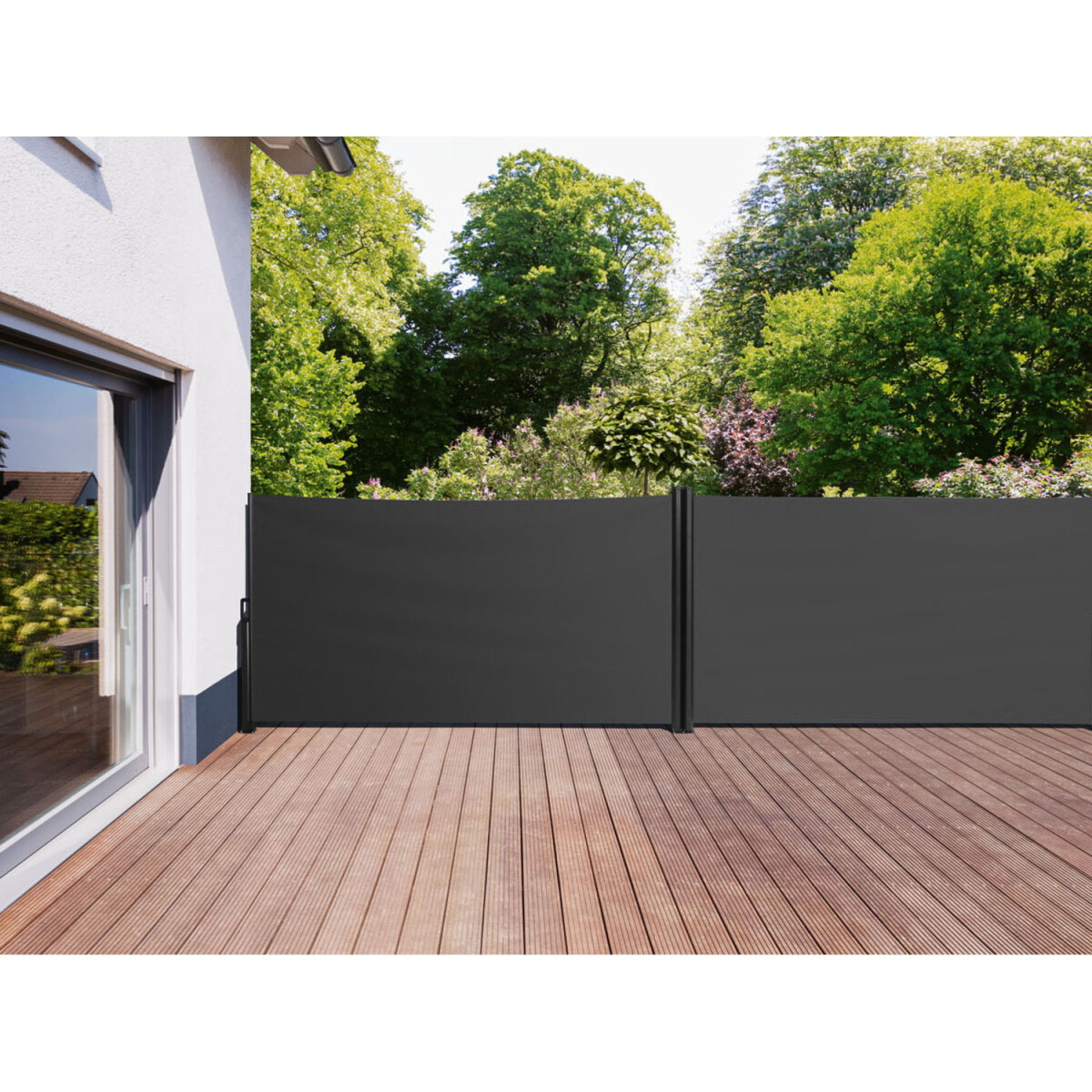 LIVARNO home Doppel Seitenmarkise, 160x600 cm, anthrazit - B-Ware sehr gut,  94,99 €